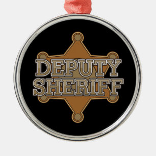 Hilfssheriff Ornament Aus Metall