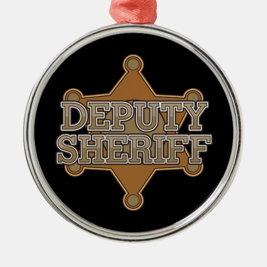 Hilfssheriff Ornament Aus Metall (Vorne)