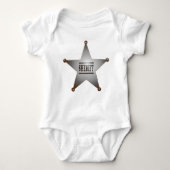 Hilfssheriff-Polizei-Baby-Bodysuit Baby Strampler (Vorderseite)