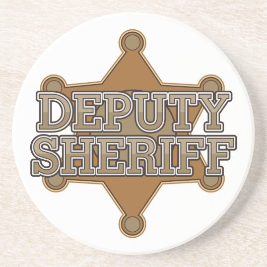 Hilfssheriff Sandstein Untersetzer (Vorne)