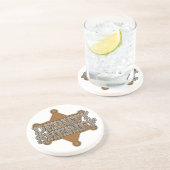 Hilfssheriff Sandstein Untersetzer (Seite)