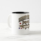 Hilfssheriff-stolze Großmutter Zweifarbige Tasse (Vorderseite Links)