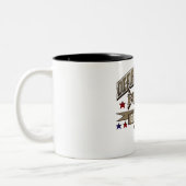 Hilfssheriff-stolze Großmutter Zweifarbige Tasse (Links)