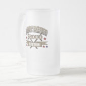 Hilfssheriff-stolze Schwester Mattglas Bierglas (Vorderseite Links)