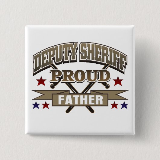 Hilfssheriff-stolzer Vater Button (Vorderseite)