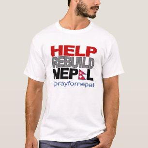 Hilfswiederaufbauen Nepal T-Shirt