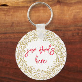 Hilft mir, einen Goldkranz für Lehrer zu züchten Schlüsselanhänger (Rückseite)