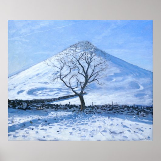 Hill and Tree Derbyshire 2008 Poster (Vorne)