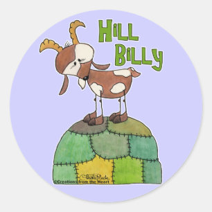 Hill Billy Runder Aufkleber