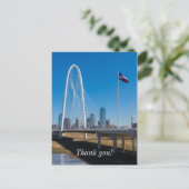 Hill Bridge und Flagge Postkarte (Stehend Vorderseite)