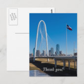 Hill Bridge und Flagge Postkarte (Vorne/Hinten)