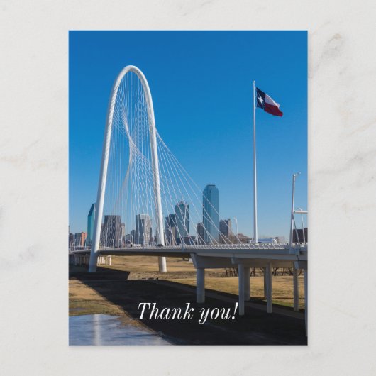 Hill Bridge und Flagge Postkarte (Vorderseite)