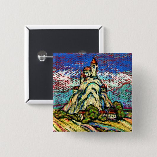 Hill Castle Fantasy Button (Vorne & Hinten)