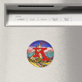 Hill Castle Fantasy Monogram Magnet (In Situ (Geschirrspüler))