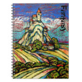 Hill Castle Fantasy-Notebook von Alexandra Cook Notizblock (Vorderseite)