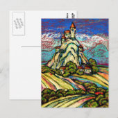 Hill Castle Fantasy Postkarte (Vorne/Hinten)