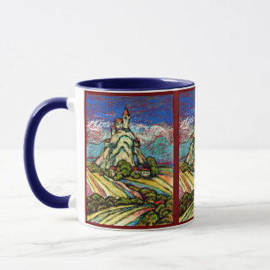 Hill Castle Fantasy Tasse