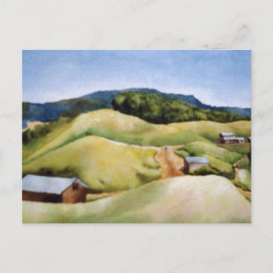 "Hill Country Farms" Landstrassen Postkarte
