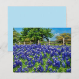 Hill Country Texas Bluebonnet Grußkarten-Set Mitteilungskarte