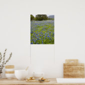 Hill Country, Texas, Bluebonnets und Eichenbaum Poster (Küche)