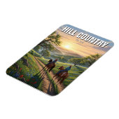 Hill Country Texas Reise Magnet (Linke Seite)