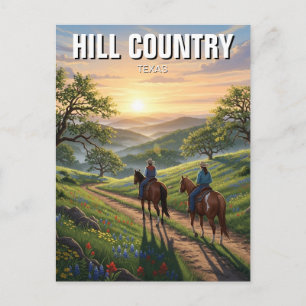 Hill Country Texas Reise Postkarte