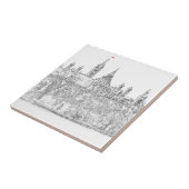 Hill des Parlaments in Ottawa, Ontario, Kanada Fliese (Seite)