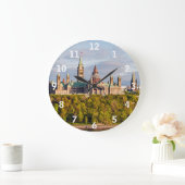 Hill des Parlaments in Ottawa, Ontario, Kanada Große Wanduhr (Zuhause)