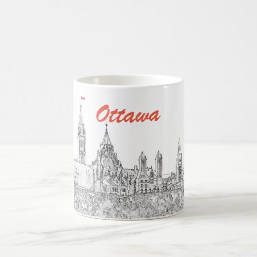 Hill des Parlaments in Ottawa, Ontario, Kanada Kaffeetasse (Mittel)