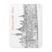 Hill des Parlaments in Ottawa, Ontario, Kanada Magnet (Vertikal)