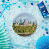 Hill des Parlaments in Ottawa, Ontario, Kanada Pappteller (Party)