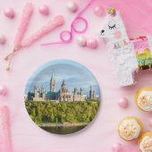 Hill des Parlaments in Ottawa, Ontario, Kanada Pappteller (Party)