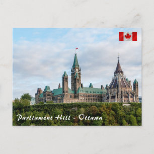 Hill des Parlaments in Ottawa, Ontario, Kanada Postkarte