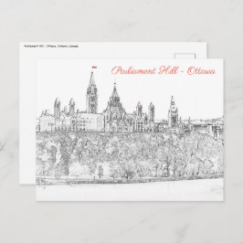 Hill des Parlaments in Ottawa, Ontario, Kanada Postkarte