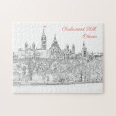 Hill des Parlaments in Ottawa, Ontario, Kanada Puzzle (Horizontal)