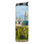 Hill des Parlaments in Ottawa, Ontario, Kanada Thermosbecher (Nach links gedreht)