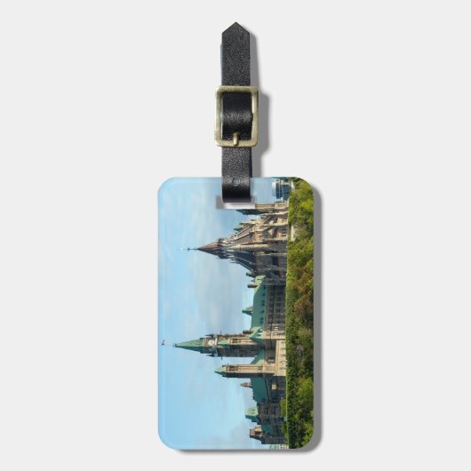 Hill des Parlaments - Ottawa Gepäckanhänger (Vorderseite vertikal)