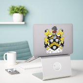 Hill Familienwappen Aufkleber (Laptop auf Schreibtisch)