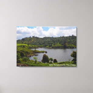 Hill Lake Reise Landschaftsfotografie Indonesien Leinwanddruck