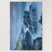 Hill Mountain Lighthouse on a Stormy Sea Puzzle (Vertikal)