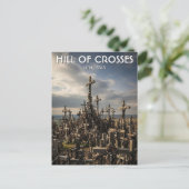 Hill of Crosses Lithuania Travel Postkarte (Stehend Vorderseite)