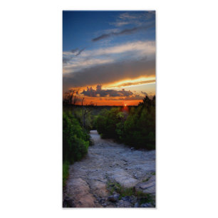 Hill of Life Sunset - Barton Creek - Austin Texas Fotodruck
