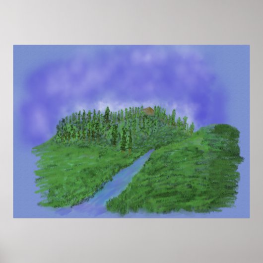 Hill & Stream Poster (Vorne)