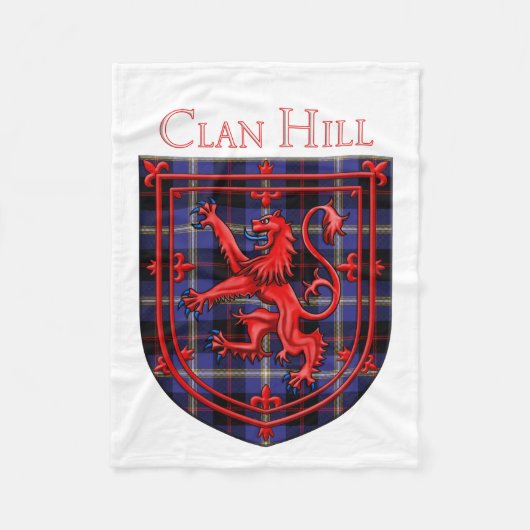 Hill Tartan Scottish Kariert Lion Rampant Fleecedecke (Vorderseite)