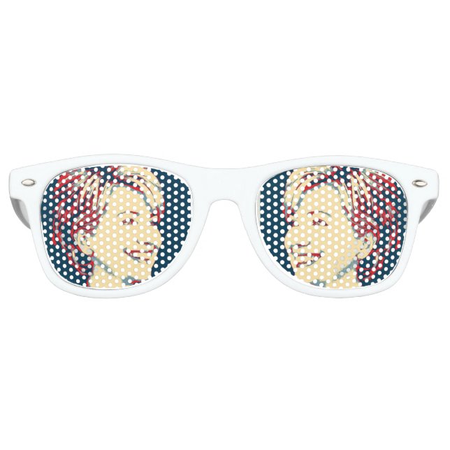 HILLARY2016 Party-Brille Sonnenbrille (Vorderseite)
