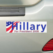 Hillary 08 autoaufkleber (Auf Auto)
