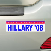 Hillary 08 autoaufkleber (Auf Auto)