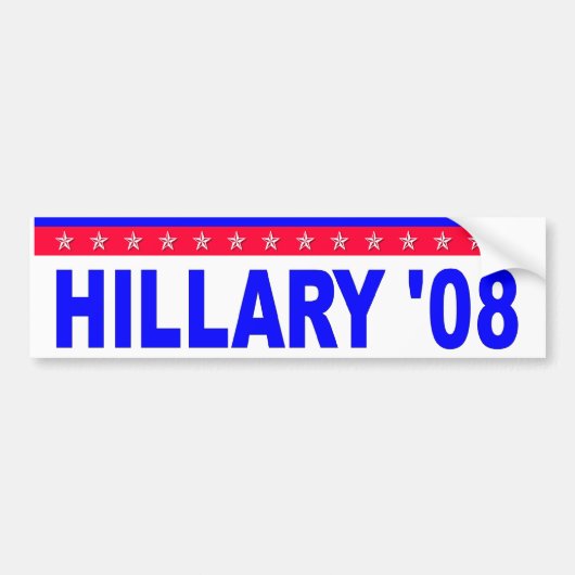 Hillary 08 autoaufkleber (Vorne)