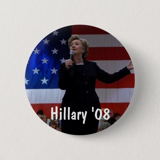 Hillary 08 button (Vorderseite)