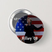 Hillary 08 button (Vorne & Hinten)